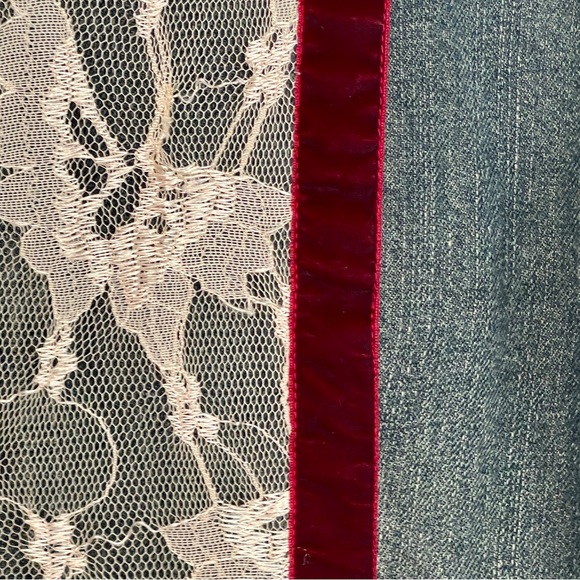 Rubber Doll Jean Jacket with Lace, Fur and Ribbon Trim! I’ve added a free top! - Picture 10 of 14